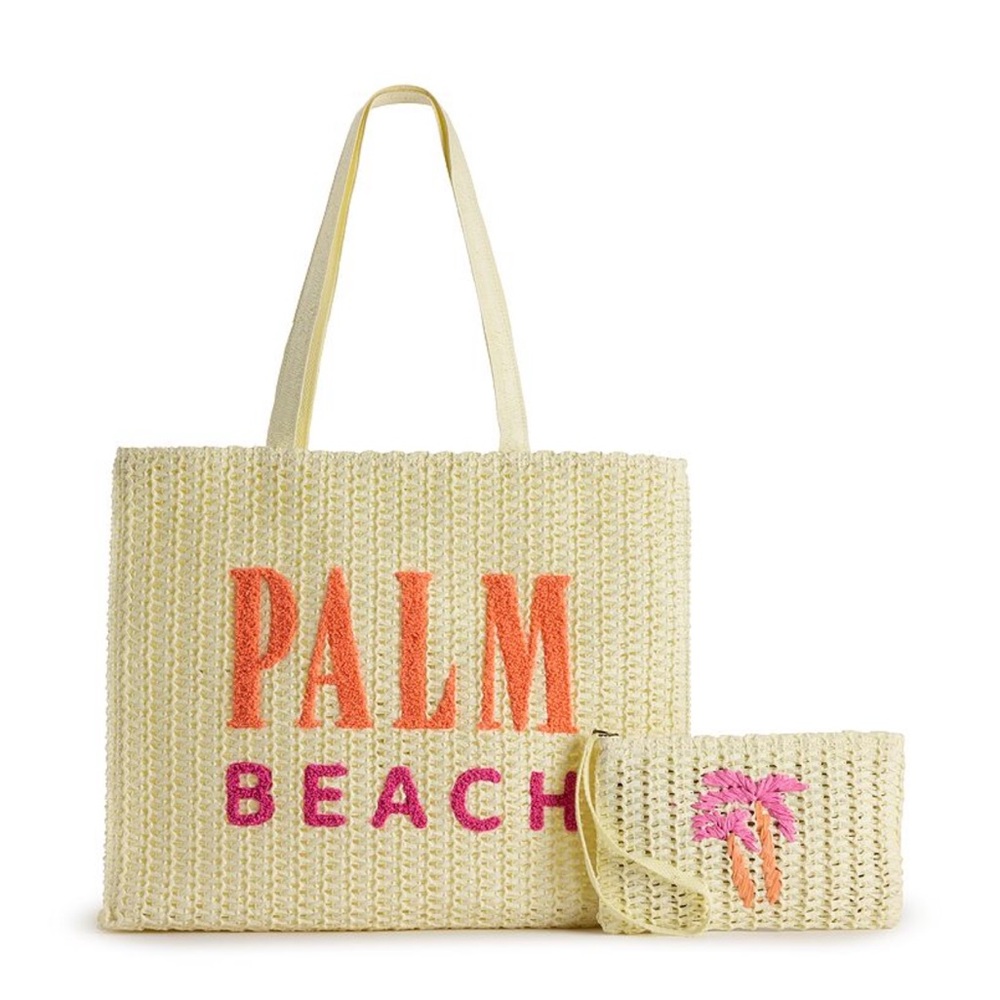Palm Beach Tote and Pouchette Set